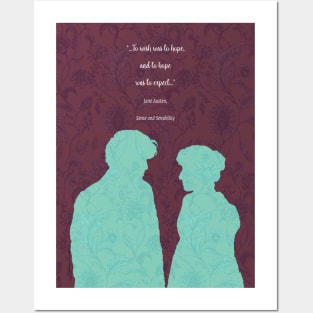 Sense and Sensibility_Jane Austen quote Posters and Art